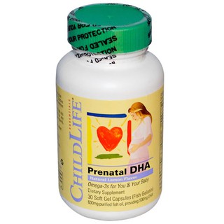 ChildLife prenatal DHA 30cap ( ธรรมชาติมะนาว )