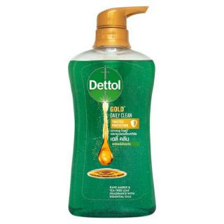 Dettol Gold👨‍🔬 เดทตอล โกลด์ เจลอาบน้ำ แอนตี้แบคทีเรีย สูตรเดลี่ คลีน ขนาด 500กรัม😷