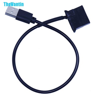 Thevantin อะแดปเตอร์สายเคเบิ้ลเชื่อมต่อพัดลมระบายความร้อน Usb To Molex 4 Pin 1 ฟุต สําหรับคอมพิวเตอร์