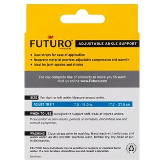 3M™ Futuro™ ฟูทูโร่ อุปกรณ์พยุงข้อเท้า รุ่นเบสิค, แบบปรับกระชับได้