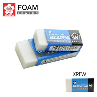 ยางลบโฟม ซากุระโฟม Sakura foam รุ่น XRFW (FOAM eraser) 3 ขนาด ยางลบซากุระขนาดใหญ่ ยางลบดินสอ ยางลบสีขาว ยางลบ sakura