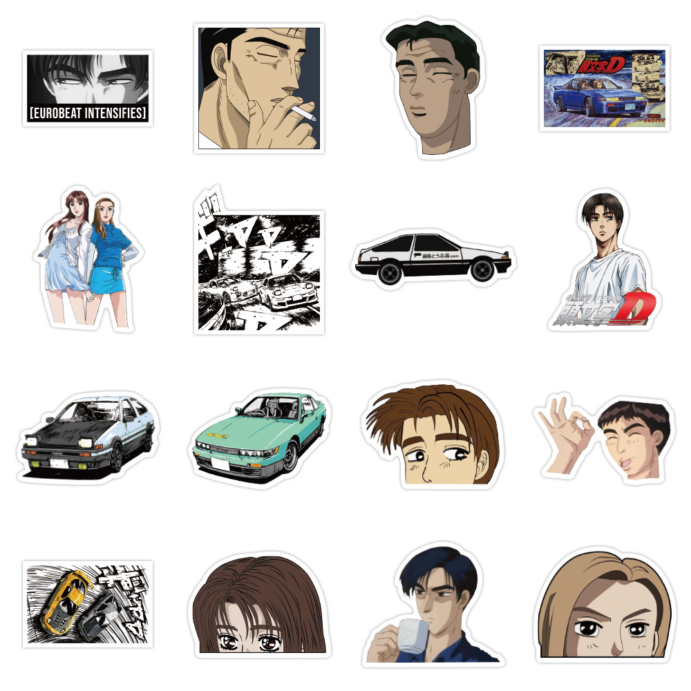 อินิเชียล ดี 頭文字D Initial D STICKER สติกเกอร์กันน้ำรูปแบบที่แตกต่างกัน ...