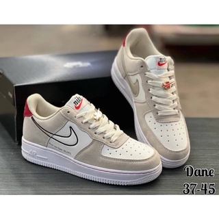 👞รองเท้าผ้าใบ👞 ผ้าใบAir Force 1 รองเท้าผ้าใบผู้ชายและผู้หญิง36-45 Hiend มีกล่อง ใบเสร็จ👞