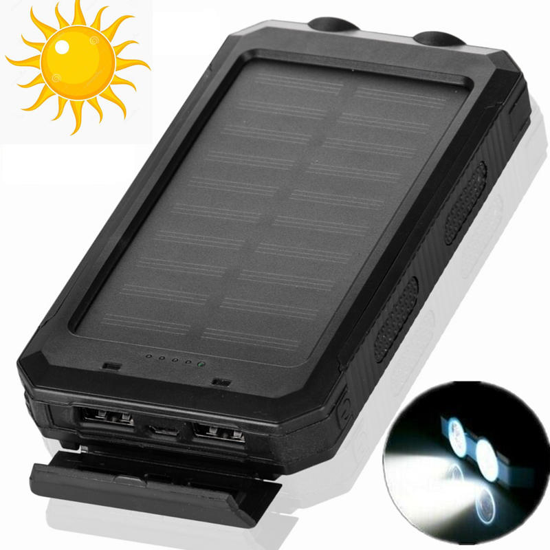 100000mAh ตั้งแคมป์กลางแจ้งกันน้ำธนาคารพลังงานแสงอาทิตย์