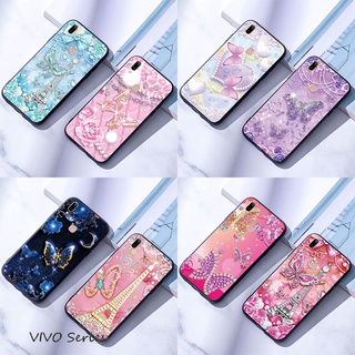 Vivo Y81 Y81i Y85 Y91 Y91i Y91C Y95 เคสมือถือแบบซิลิโคน สำหรับ ผีเสื้อเพชร