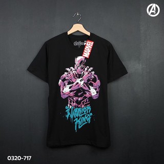 เสื้อยืดลายลิขสิทธิ์แท้ black panther marvel (717)