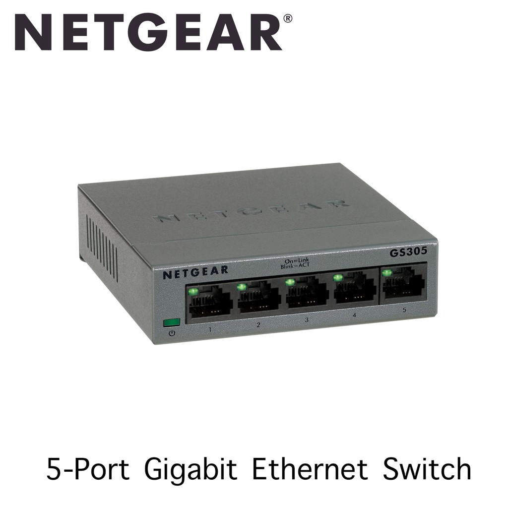 Netgear (GS305) 5-Port Gigabit Ethernet Switch