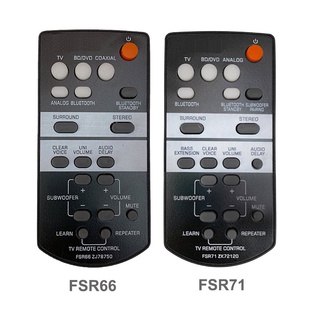 ใหม่ รีโมตคอนโทรล FSR66 ZJ78750 FSR71 ZK72120 สําหรับระบบซาวด์บาร์ YAMAHA YAS-103 ATS-1030 YAS-203 YASCU203 NSWSW41