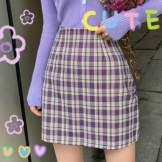 ✨👗เสื้อเชิ้ตแขนสั้นลายสก๊อตแขนสั้นผู้หญิง