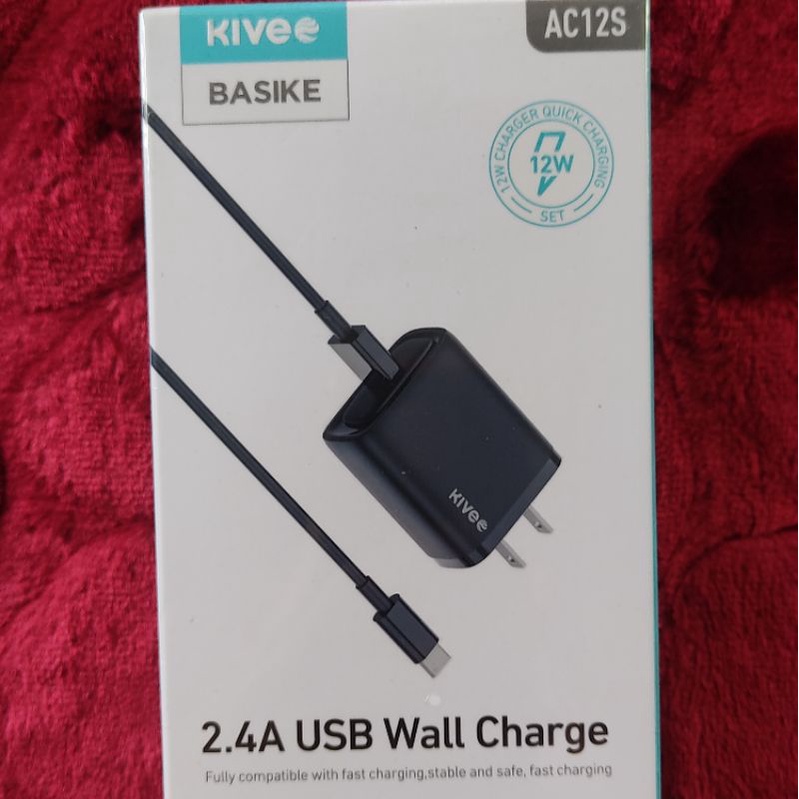 ชุดชาร์จเร็ว Kivee แท้ 2.4A 12W หัวชาร์จ+สายชาร์จ