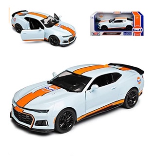 โมเดลรถแข่ง NO.79656 MOTOR-MAX- 2017 CHEVROLET CAMARO ZL1 GULF OIL  อัตราส่วน 1:24  จำลองเหมือนจริง