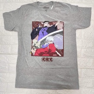 เสื้อยืดคอกลมcrew neckเสื้อการ์ตูน INUYASHA ลิขสิทธิ์แท้S-4XL