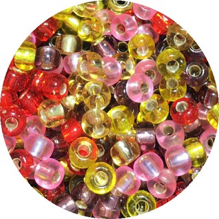 เม็ดบีด ลูกปัดแก้วเม็ดทราย  Seed Beads 8/0 # 3961  (MIX Beads คละรวมสี)