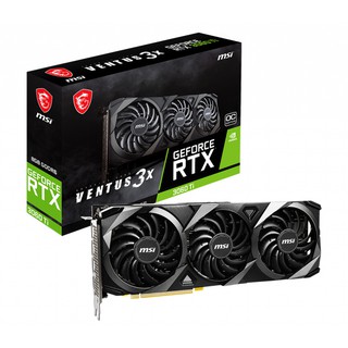 VGA (การ์ดแสดงผล) MSI GeForce RTX 3060 Ti VENTUS 3X OC 8GB GDDR6 (LHR) ประกัน 3 ปี