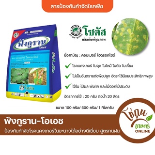 ฟังกูราน ขนาด 1 กิโลกรัม โซตัส ป้องกัน กำจัด โรคพืช ได้หลายชนิด โดยเฉพาะที่เกิดจากเชื้อราและแบคทีเรีย