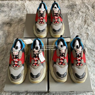 🤓BALENCIAGA TRIPLE S GREY RED BLUE LEGO SNEAKERS 🛼มือ1 อุปกรณ์ ครบ