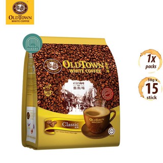 OLDTOWN White Coffee 3 in 1 Classic Instant Premix White Coffee 38g x 15 sticks