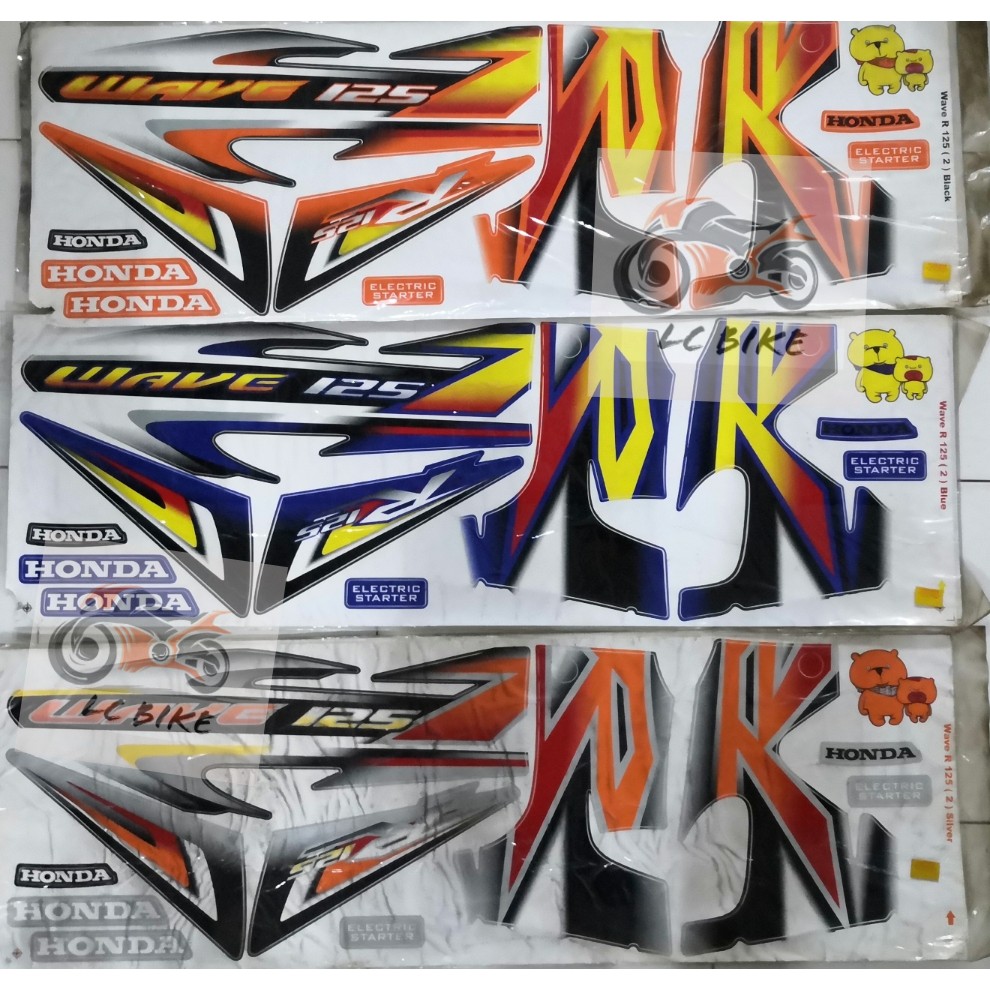 WAVE125R WAVE125 R 2 SIAM BODY STICKER STRIKE