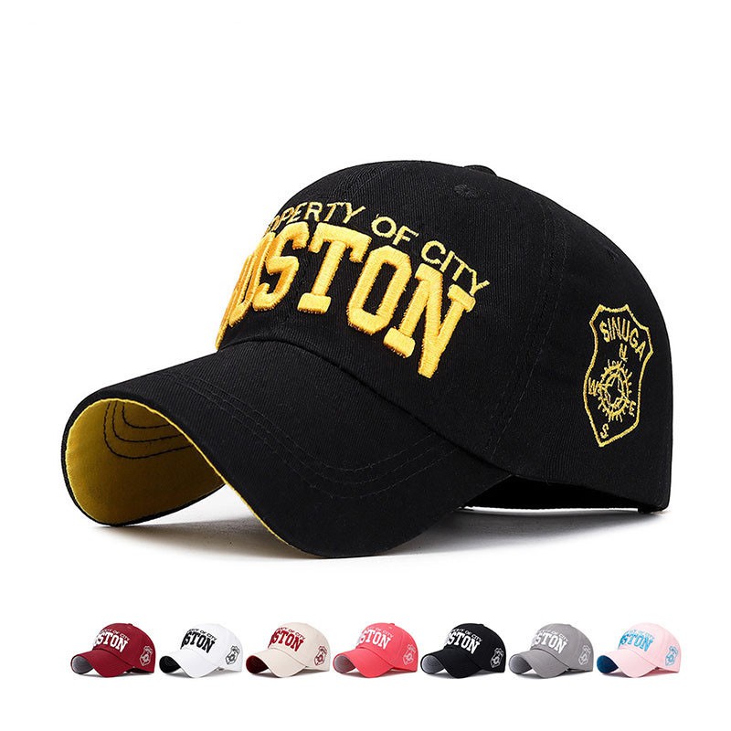 สั่ง3ใบได้ราคาส่ง BOSTON CAP หมวกแก๊ป BOSTON แฟชั่น สวมใส่สบาย ระบายอากาศ