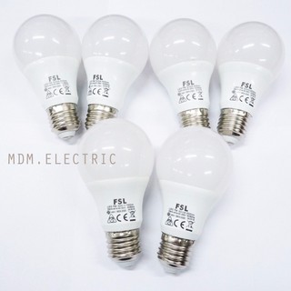 MDM.Electric หลอดไฟ LED BULB ขั้ว E27 ขนาด 7w. ( แสงเหลืองนวล Warmwhite แพ็ค 6 หลอด )