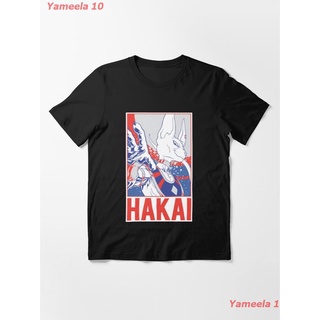 เสื้อยืดผ้าฝ้ายพิมพ์ลายขายดีบีรุส God Of Destruction (Hakai) (Destruction) Essential T-Shirt ดราก้อนบอล Dragon Ball พิมล