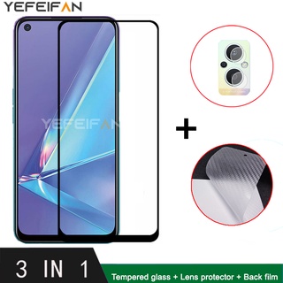 ฟิล์มกระจก สําหรับ OPPO Reno 8Z 5G Reno 8 7 Pro 7Z 5G A57 2022 A96 A76 A95 A55 นิรภัยกันรอยหน้าจอ แบบเต็มจอ