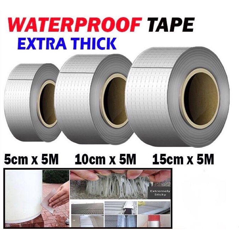 ALUMINIUM FOIL TAPE SUPER STRONG GLUE Tape เทปอลูมิเนียม bocor Menutup bocor / pecah / koyak Kalis a