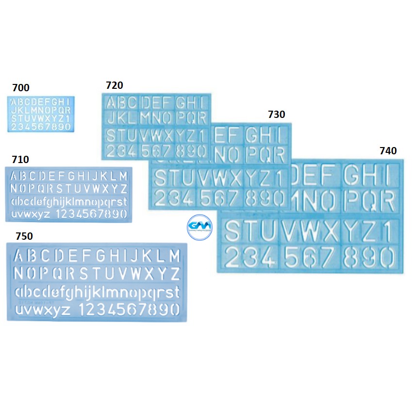 แผ่นลายฉลุตัวอักษร ABC Template | เอบีซี รูเลอร์