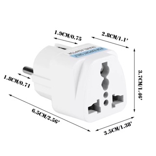หัวแปลง ขาปลั๊ก หัวปลั๊กแปลงไฟ ใช้กับยุโรป เกาหลี