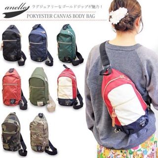 💓ANELLO POKYESTER CANVAS BODY BAG💓