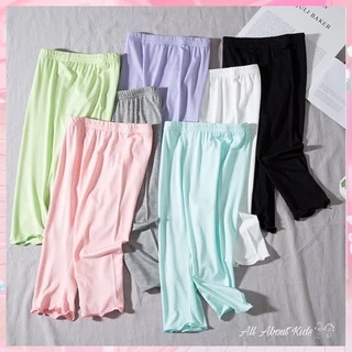 กางเกงเลกกิ้งเด็ก ขา 5 ส่วน กางเกงเลกกิ้งเด็กผู้หญิง อายุ 2-8 ปี ผ้า Cotton ใส่สบาย
