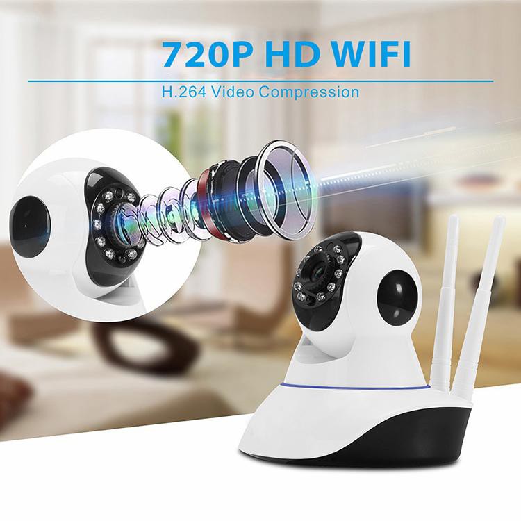 GOQ Q9 Full HD Wifi กล้องวงจรปิด IP กล้องรักษาความปลอดภัย Night Vision Cam V380 APP 🔥ประกันพื้นบ้าน🔥