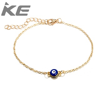 Simple jewelry simple geometric blue rope ball anklet creative single-billiard shape foot acce