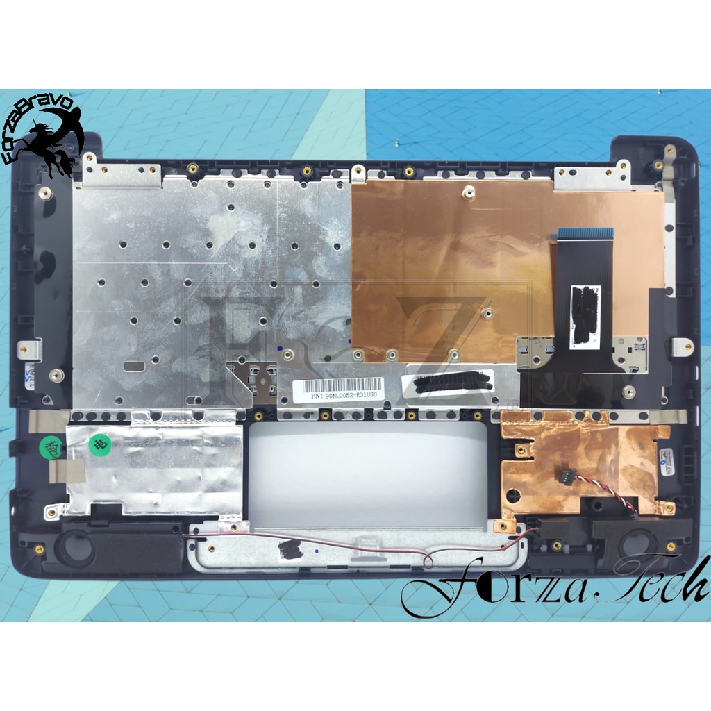 ASUS E202S Top Case Asus Topcase Keyboard Palmrest With Speaker L+R สีน้ําเงินเข้ม GUARANTEEED สินค้