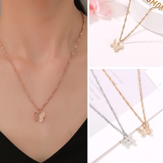 สร้อยคอผีเสื้อ(gold)น่ารักๆใส่ไปคาเฟ่✨💕