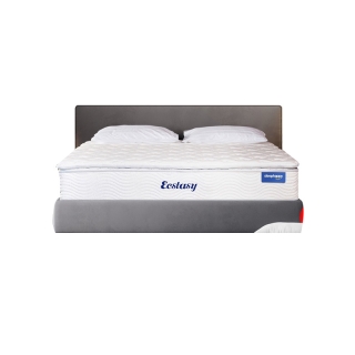 SleepHappy รุ่น The Ecstasy (นุ่มแน่น) ที่นอนพ็อกเก็ตสปริงในกล่อง หนา12นิ้ว ยางพาราธรรมชาติแท้ 100% เสริมด้วย pillow top