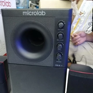 Microlab X3 2.1 Ch ลำโพงซับวูฟเฟอร์ X3 (ริมแดง) และตัวเลือก X3 Bluetooth มีให้เลือก 2รุ่น
