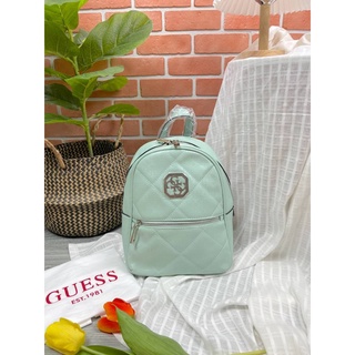 กระเป๋าสะพาย กระเป๋าเป้ใบเล็ก  Guess Small Backpack วัสดุหนังพิมพ์ลายทั้งใบ