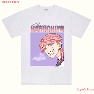 Appes Store 2022 เสื้อยืดพิมพ์ลาย Haruchiyo SANZU ทรงสี่เหลี่ยม TOKYO REVENGERS เสื้อยืดพิมพ์ลาย