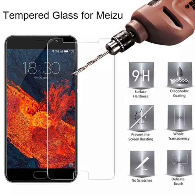 กระจกนิรภัย Meizu M3S 5 นิ้วกระจกใสป้องกันรอยขีดข่วน 0.3 มม