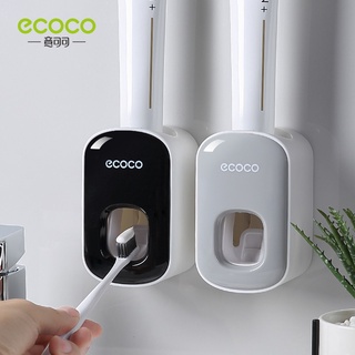 Ecoco เครื่องจ่ายยาสีฟันแปรงสีฟันอัตโนมัติแบบติดผนังห้องน้ํา