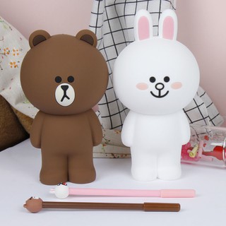 กระเป๋าใส่ดินสอ 3D ลายการ์ตูน โคนี่ บราวน์ ที่ใส่ดินสอซิลิโคน brown/cony กระเป๋าดินสอ เครื่องเขียน กระเป๋าใส่ดินสอ