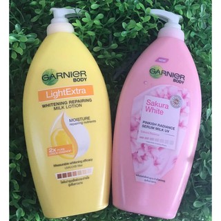 กานิเย่โลชั่น กานิเย่โลชั่น GARNIGR 🌸🍋 👉สีชมพู ซากุระ 👉สีเหลืองเลมอน 🌸🍋 400ml.