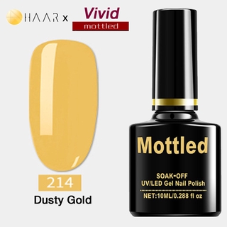 ยาทาเล็บ เจล Gel Nail Polish HAAR x Mottled Vivid Tone โทน วิวิด ชีวิตชีวา สดใส สี ม่วง ชมพู แดง ส้ม เหลือง เขียว จัด