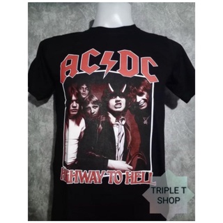 เสื้อยืดคอกลม สกรีนลาย ACDC