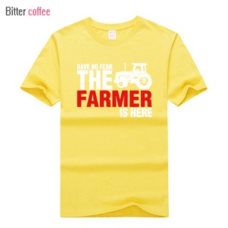 เสื้อยืดครอปเสื้อยืดแขนสั้นลําลอง พิมพ์ลาย Have No Fear The Farmer Is Here แฟชั่นฤดูร้อน สําหรับผู้ชาย ไซซ์ XS - 3XLS-5X