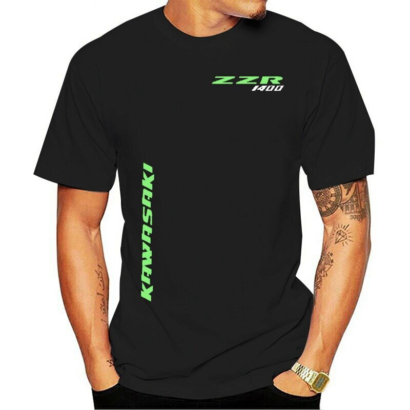 cotton O-neck T-shirt Bicicleta kokosoki zzr1400 zzr 1400 motocicleta moto dos homens