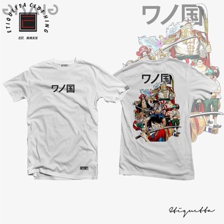 เสื้อยืดผ้าฝ้ายพรีเมี่ยม☈เสื้ออะนิเมะ - ETQT - วันพีซ - Wano Arc g@i