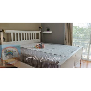 ผ้าปูรองที่นอนกันน้ำ,กันไรฝุ่นรุ่นมีผ้าสอดสีขาวเหมือนหิมะ100x180 cmหรือขนาด145x185cm(เตียง6 ฟุต)
