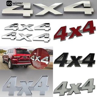 ♪ รถโลหะ 3D 4x4 Displacement Badge รถบรรทุก Auto เครื่องสติกเกอร์ตกแต่ง